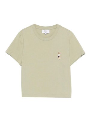 MAISON KITSUNÉ: Camisetas - Camiseta - Verde Claro