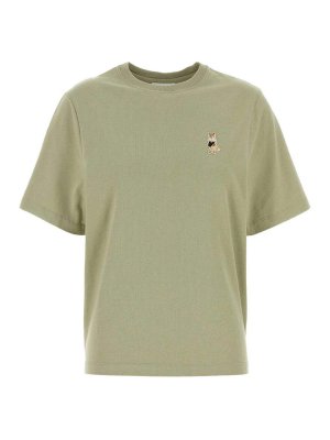 MAISON KITSUNÉ: Camisetas - Camiseta - Verde Claro