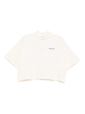 MAISON KITSUNÉ: polo shirts - Oversized Cotton Polo Shirt