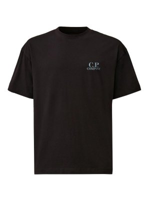 C.P. COMPANY: t-shirts - Logo Cotton T-Shirt