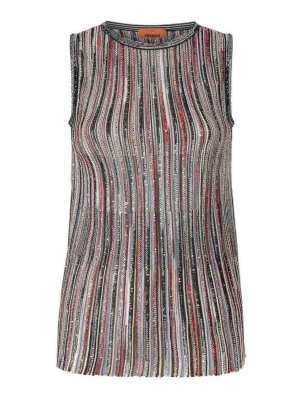MISSONI: Tops y camisetas sin mangas - Top - Marrón