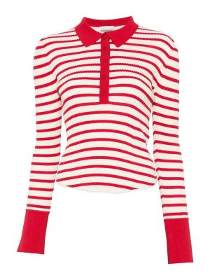 Semicouture: polo - Polo in cotone rigato Aida