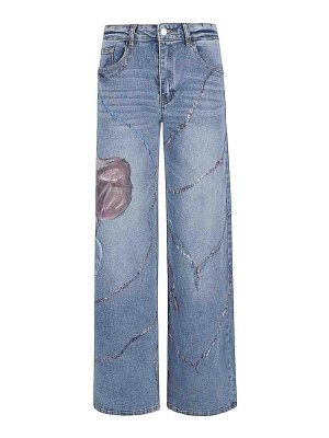 Ella Lago di Como: ストレートジーンズ - ストレートジーンズ - ブルー