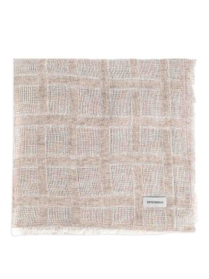 EMPORIO ARMANI: blankets & throws - Linen Scarf