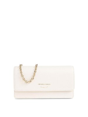 EMPORIO ARMANI: clutches - Leather Wallet On Chain
