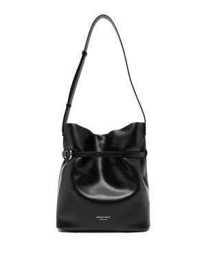 EMPORIO ARMANI: Secchielli - Borsa a secchiello media in pelle