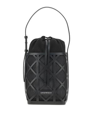 EMPORIO ARMANI: Secchielli - Borsa a secchiello in pelle