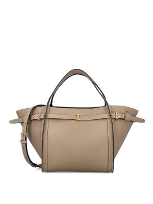 TOD'S: Sacs à main - Sac Cabas - Marron Clair