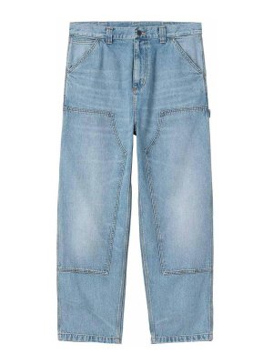 CARHARTT: ストレートジーンズ - ストレートジーンズ - ブルー