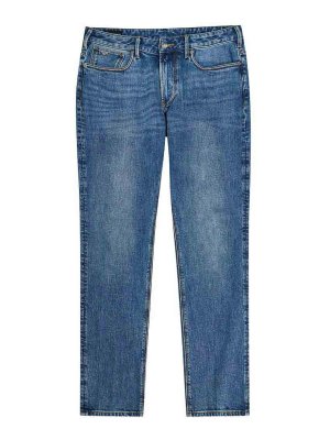 EMPORIO ARMANI: ストレートジーンズ - ストレートジーンズ - ブルー