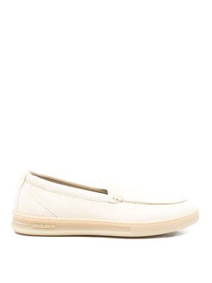 WOOLRICH: sandali - Slip-on in pelle con doppia U