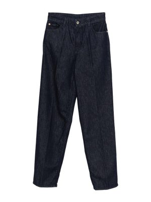 EMPORIO ARMANI: straight leg jeans - Denim Cotton Jeans