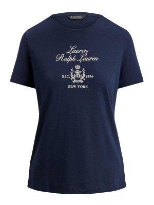 LAUREN RALPH LAUREN: T-shirts - T-Shirt - Blau