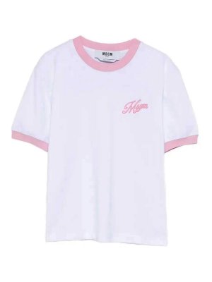 m.s.g.m.: T-shirts - T-Shirt - Weiß