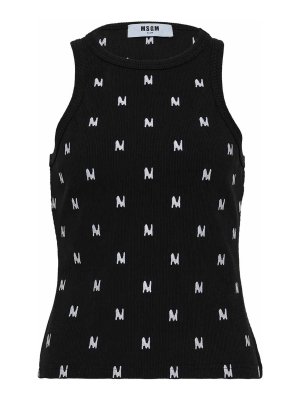 m.s.g.m.: Tops und Tank Tops - Top - Schwarz