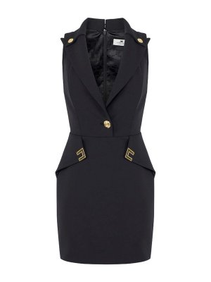 ELISABETTA FRANCHI: abiti corti - Miniabito in crêpe double stretch