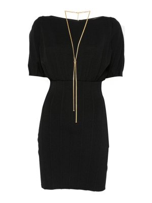 ELISABETTA FRANCHI: abiti corti - Miniabito in maglia con cintura