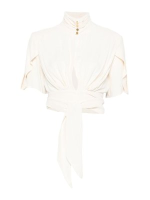 ELISABETTA FRANCHI: blouses - Viscose Georgette Blouse