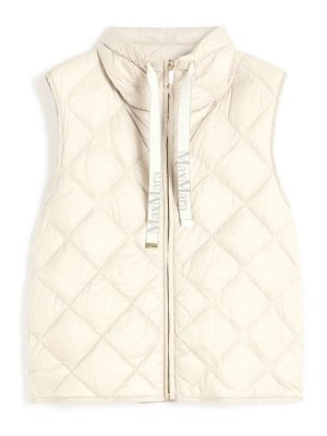MAX MARA THE CUBE: padded jackets - Padded Vest In Water-Repellent Nylon Canvas