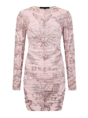 PHILIPP PLEIN: abiti corti - Mini Abito Drapeggiato