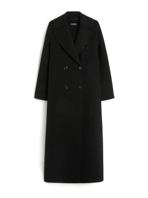 S MAX MARA: ロングコート - ロングコート - 黒