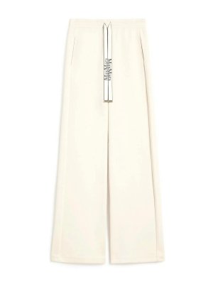 S MAX MARA: カジュアルトラウザー - カジュアルパンツ - 白