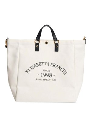 ELISABETTA FRANCHI: Bolsos Shopping - Bolso Shopping - Blanco