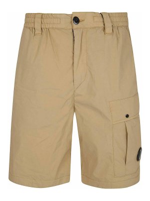 C.P. COMPANY: Trousers Shorts - Bermuda Cargo In 50 Fili Stretch