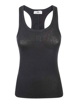 ELISABETTA FRANCHI: Tops und Tank Tops - Top - Schwarz
