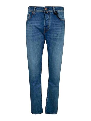 JACOB COHEN: スキニージーンズ - スキニージーンズ - ブルー