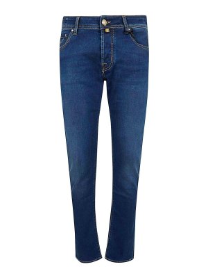 JACOB COHEN: スキニージーンズ - スキニージーンズ - ブルー