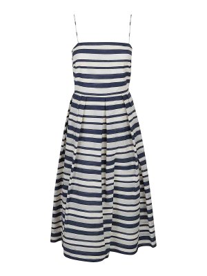 LAUREN RALPH LAUREN: ニーレングスドレス - 膝丈ドレス - ブルー