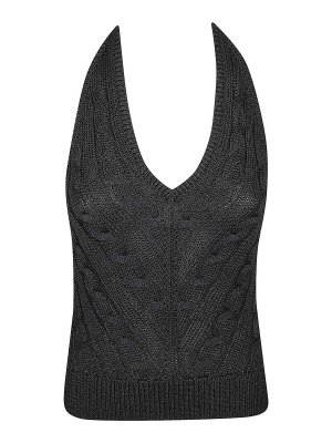 POLO RALPH LAUREN: Col en V - Pull À Col V - Noir