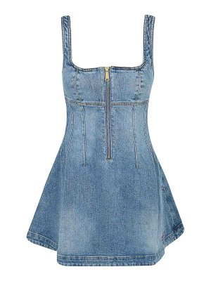 Self Portrait: gonne al ginocchio  e longuette - Miniabito in denim