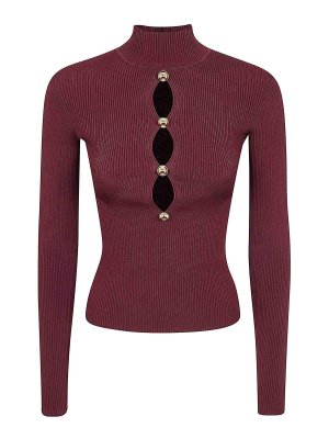 Self Portrait: Tops und Tank Tops - Top - Bordeaux