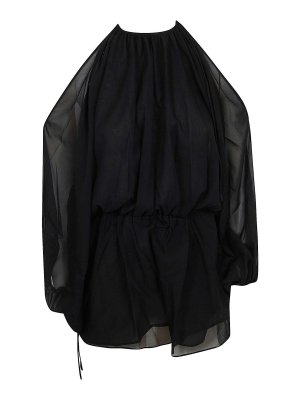 THE ANDAMANE: Trousers Shorts - Vesta Playsuit - Cold Shoulder Playsuit