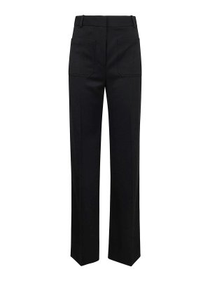 VICTORIA BECKHAM: Pantalons élégants - Pantalon Couturier - Noir