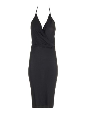 RICK OWENS: knee length dresses - Stretch Jersey Midi Dress