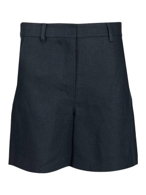 S MAX MARA: トラウザーショーツ - ショートパンツ - ブルー
