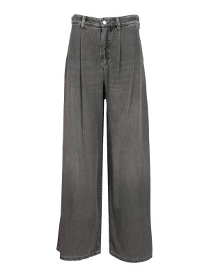 S MAX MARA: ストレートジーンズ - ストレートジーンズ - グレー