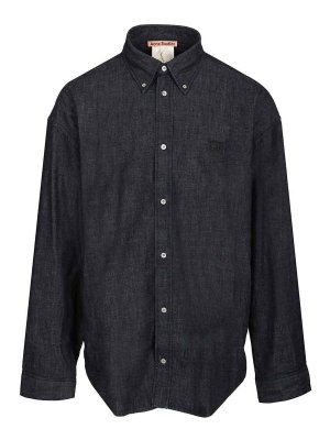 Acne Studios: Hemden - Hemd - Blau