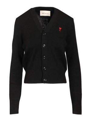 AMI PARIS: Cardigans - Cardigan - Schwarz
