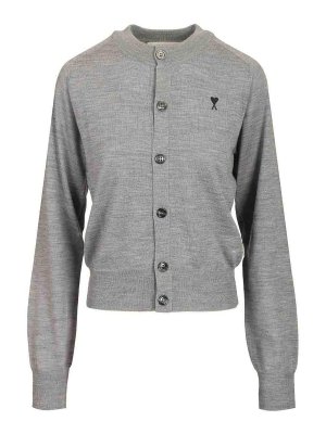 AMI PARIS: Cárdigans - Cárdigan - Gris