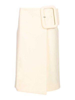 AMI PARIS: Jupes midi et au genou - Jupe Midi - Blanc