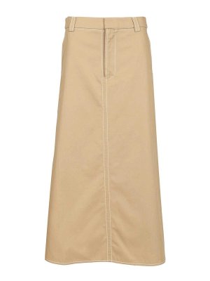 AMI PARIS: gonne al ginocchio  e longuette - Gonna lunga a trapezio