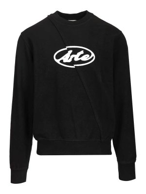 ARTE: crew necks - Sweater With Circular Logo Embroidery