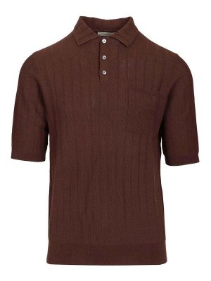 BALLANTYNE: polo shirts - Cotton Knit Polo Shirt