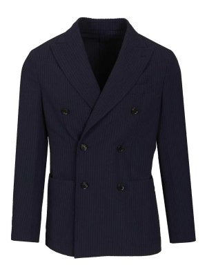 CARUSO: giacche blazer - Blazer a farfalla doppiopetto
