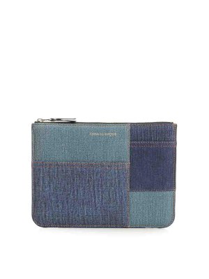 COMME DES GARCONS: leather coats - Patchwork Pouch