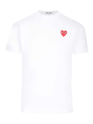 Comme des Garçons Play: Camisetas - Camiseta - Blanco